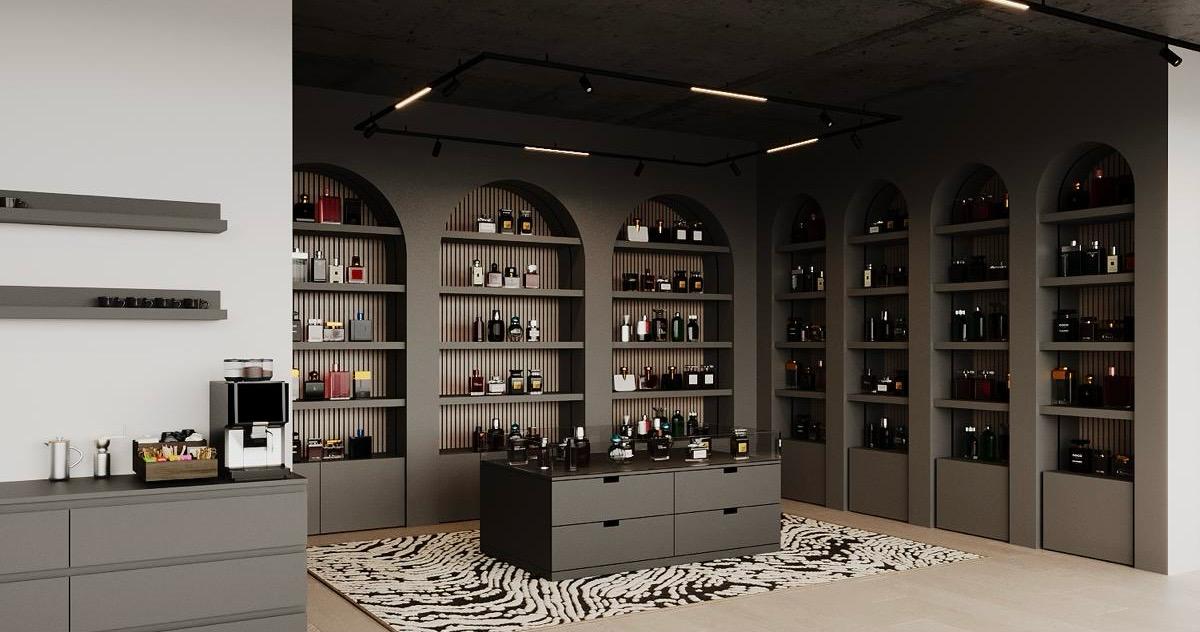 Innenraum eines Parfum-Shops